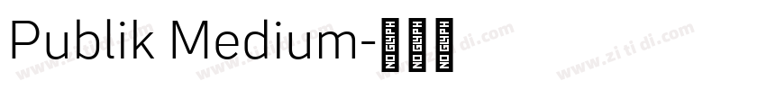 Publik Medium字体转换